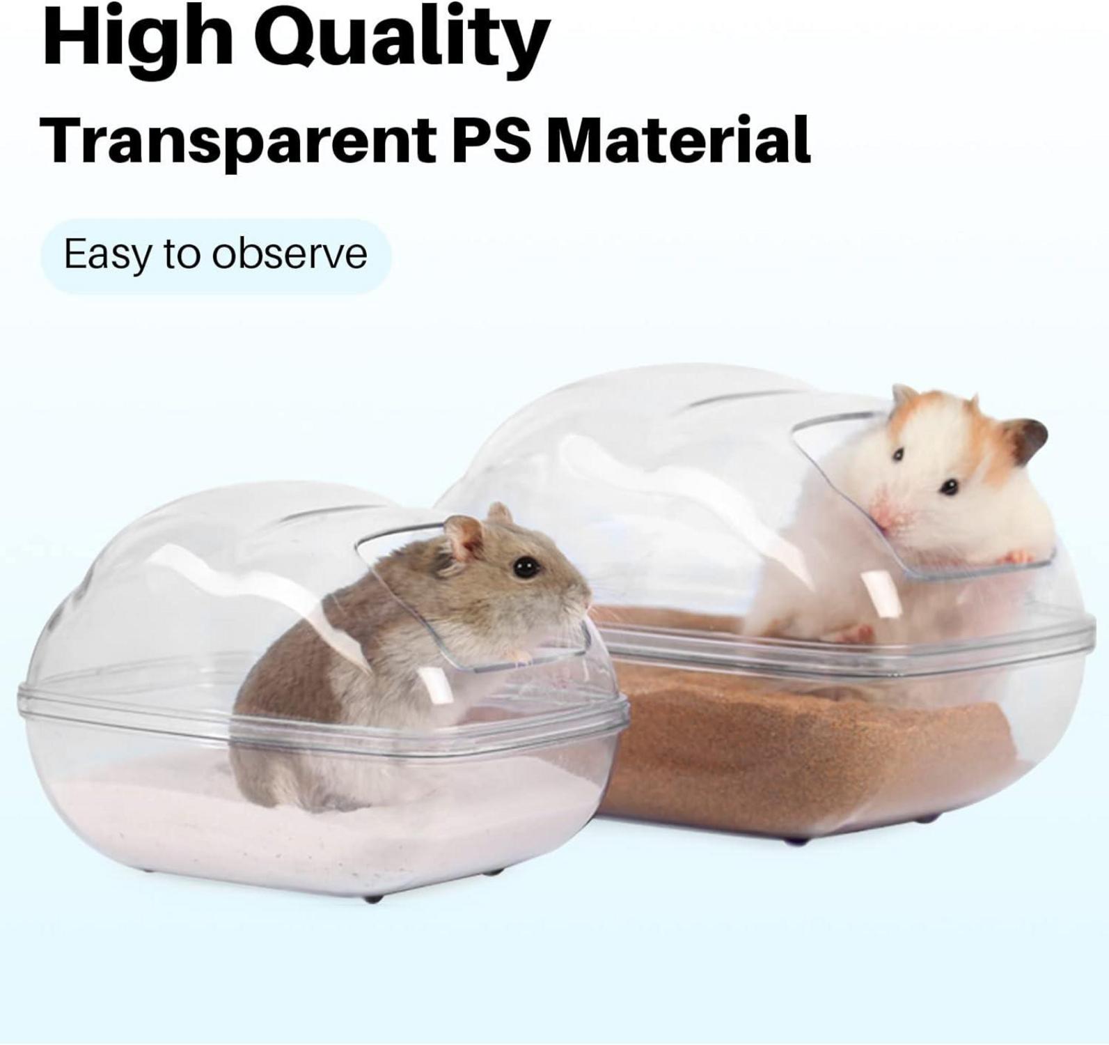 Transparentes Hamster Sandbad  für Chinchilla Gerbil BUCATSTATE