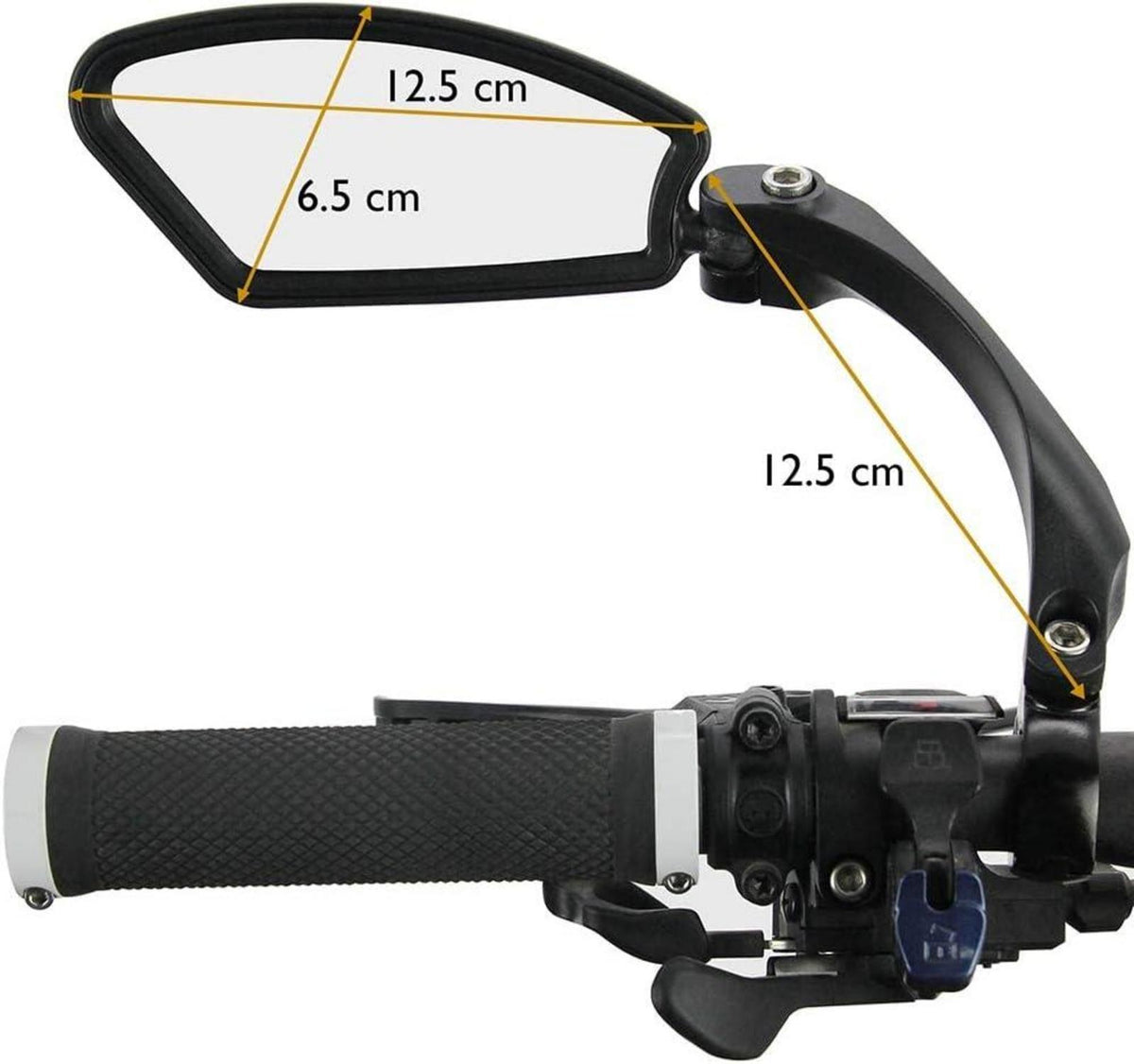 Fahrradspiegel Rückspiegel Edelstahl HD Spiegel Generation 2.0 – Paar (2 Stück