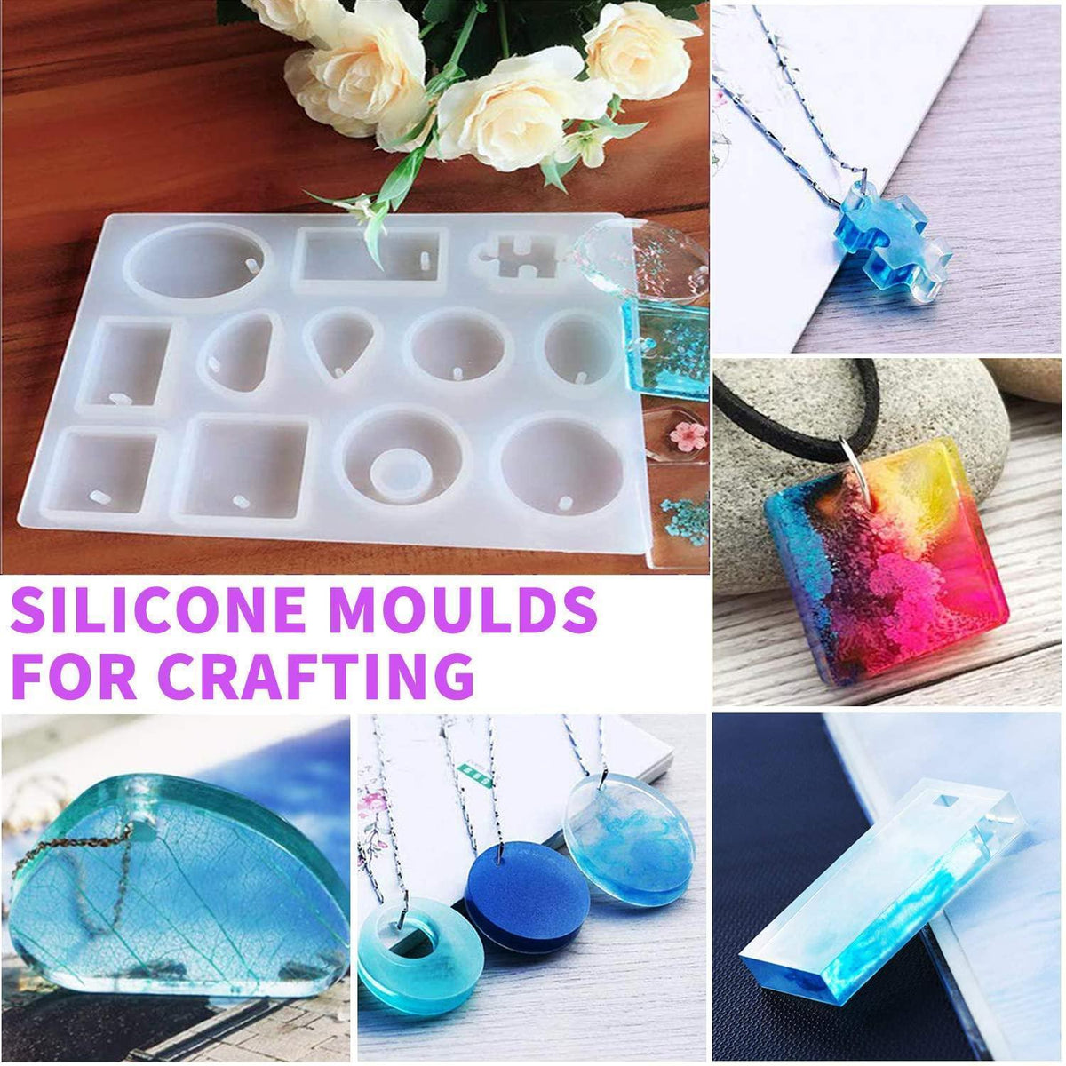 Resin Gießharz Form Set - 165pcs Schmuck Selber Machen