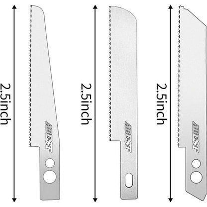 Mini-Handsäge mit 12 Klingen für Modellbau und Heimwerken