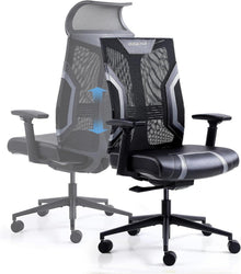 Ergonomischer Gaming Stuhl mit 3D Armlehnen und Wippfunktion