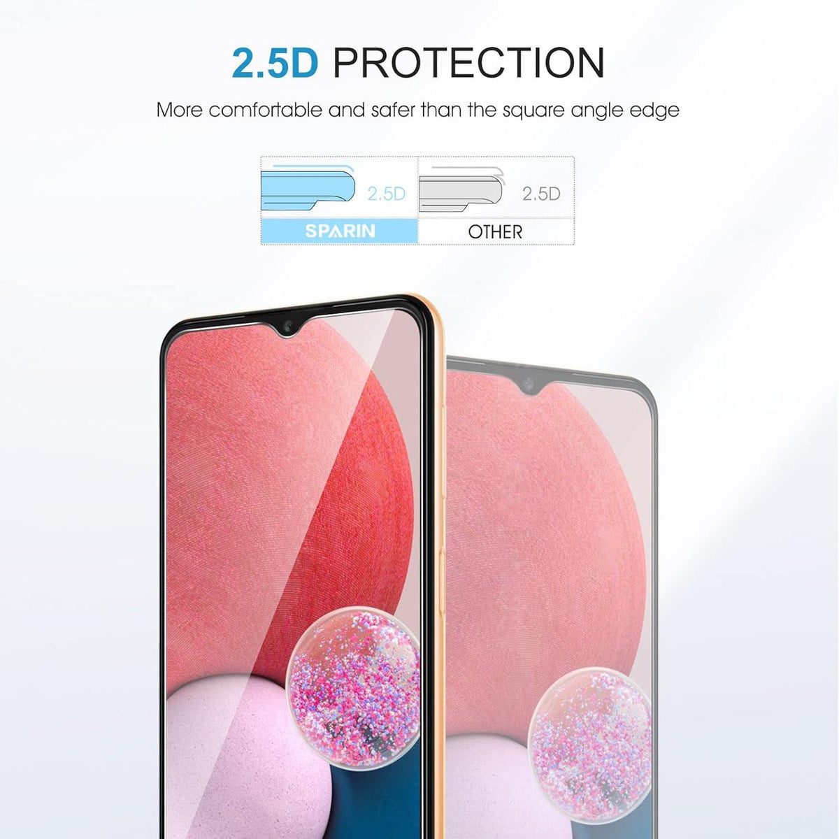 SPARIN Schutzfolie für Samsung Galaxy A13 4G und 5G, 2+2 Stk. Kameraschutz Displayfolie