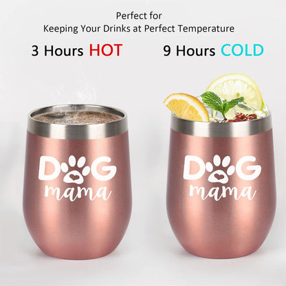 Thermobecher Dog Mama 350ml Vakuum Coffee to go Becher 12oz