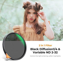 K&F Concept 67mm Black-Mist 1/4&ND2-ND32 Multifunktionaler