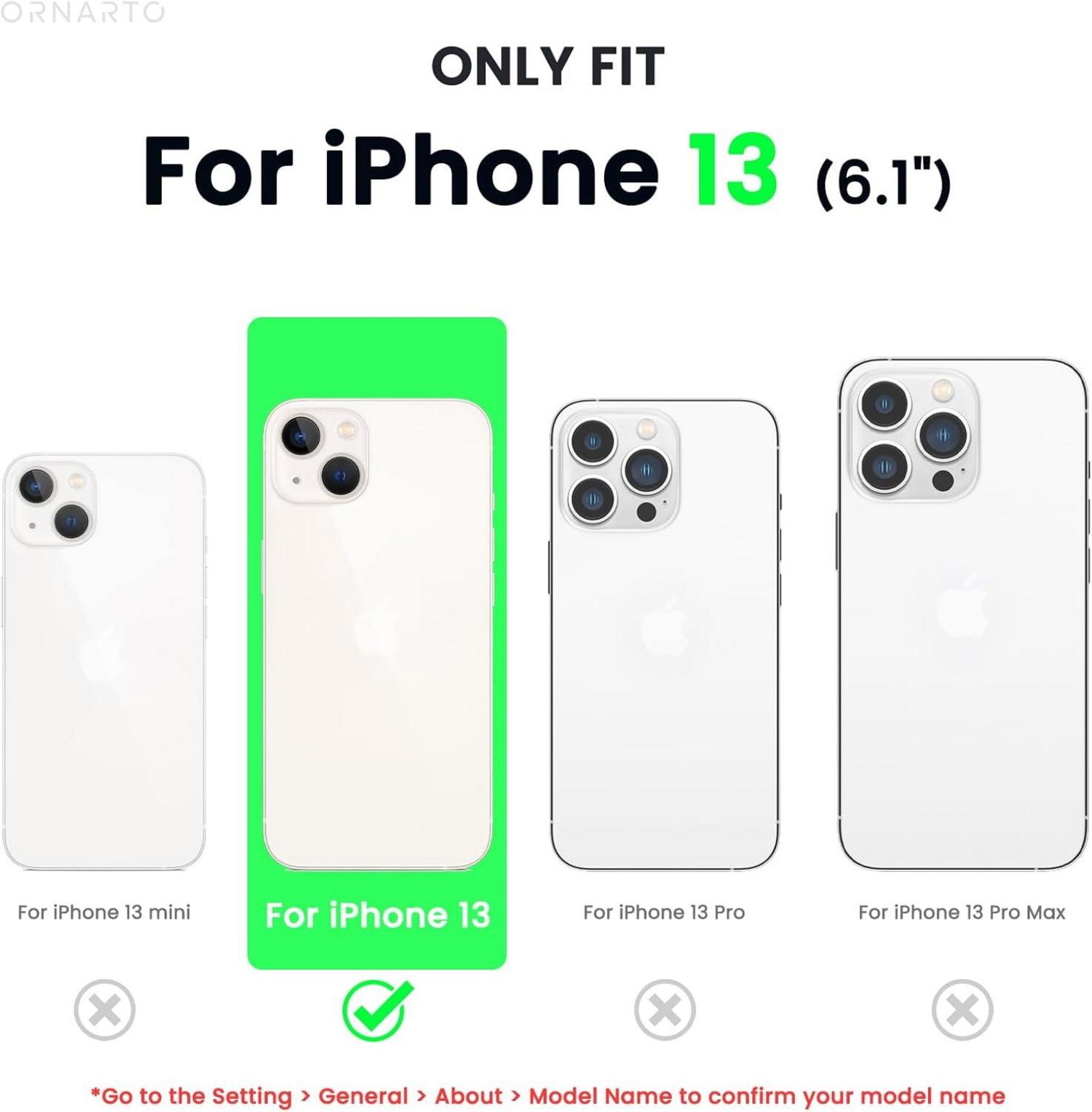 ORNARTO Silikon Case für iPhone 13 6,1 Zoll - Ultra