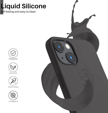 iPhone 13 6,1 Silikon Case Ultra Dünn Flüssig Silikon Schutz