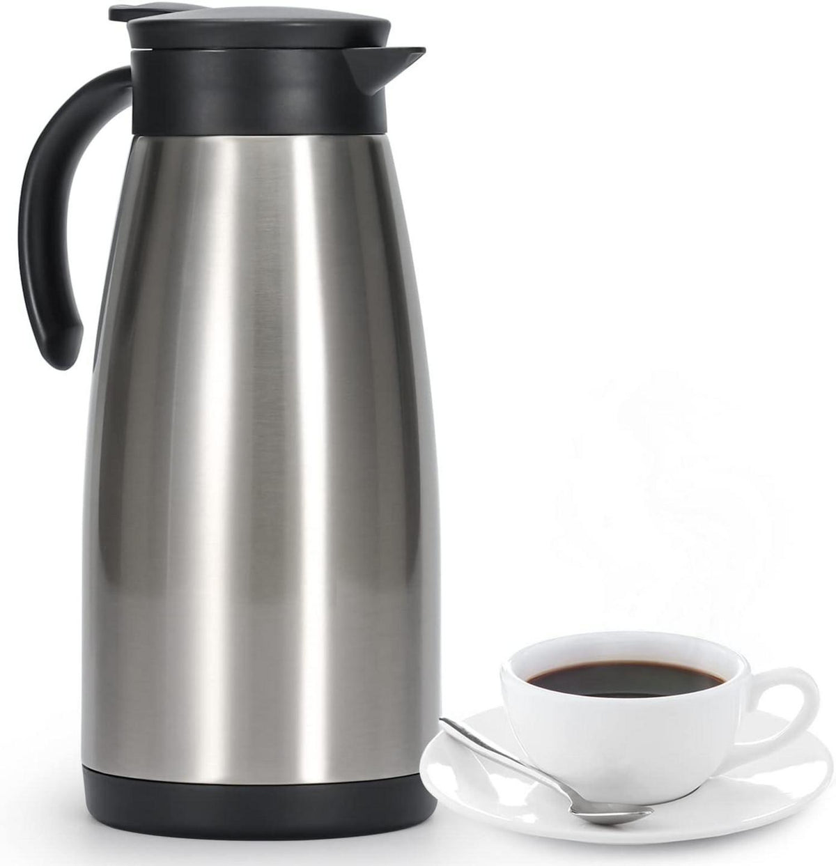 Isolierkanne Edelstahl Thermoskanne doppelwandig Vakuum Kaffeekanne