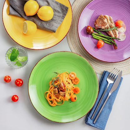vancasso BONITA Speiseteller Set 6 Personen Steingut Ø 27 cm