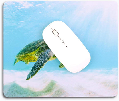 Kleines Mauspad Schildkröte Motiv 24x20cm abwaschbar rutschfest