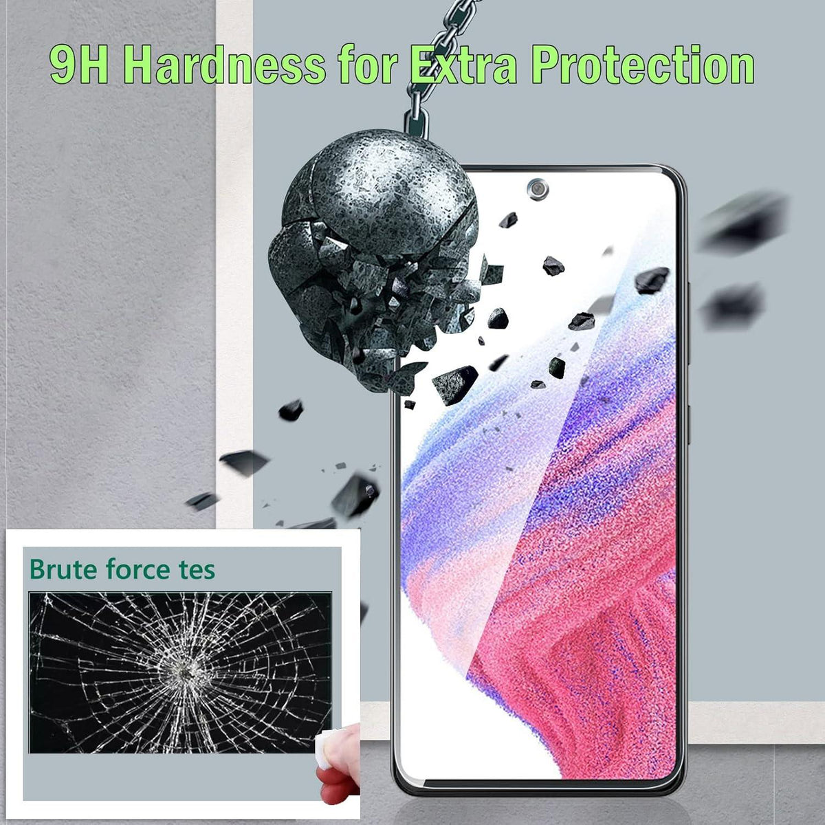 Panzer Schutz Glas Samsung Galaxy A53 5G + Kamerafolie