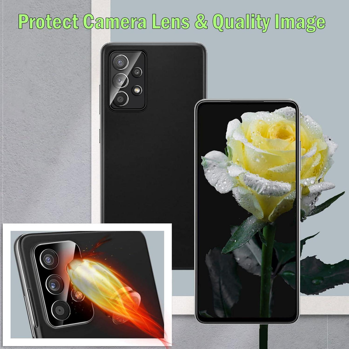 Panzer Schutz Glas Samsung Galaxy A53 5G + Kamerafolie 9H