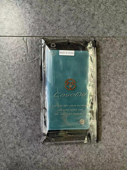 Xiaomi 11 Lite 5G NE/Mi 11 Lite 4G/5G Hülle Premium Leder Flip Case Blaugrün