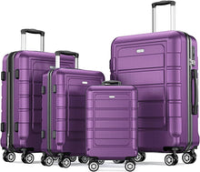 SHOWKOO Kofferset 4tlg Hartschale Leicht ABS+PC TSA Schloss 4 Rollen