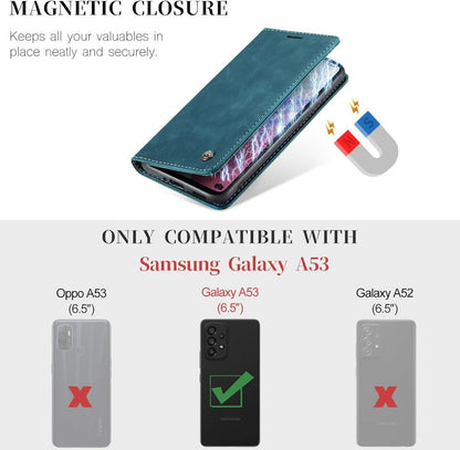 CaseMe Samsung Galaxy A53 5G Handyhülle Leder Flip Case