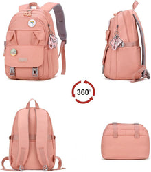 Rucksack Damen Schulrucksack Mädchen Teenager 15,6 Zoll