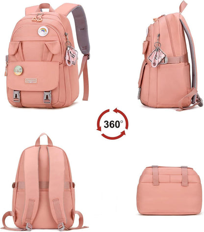 Rucksack Damen Schulrucksack Mädchen 15,6 Zoll College