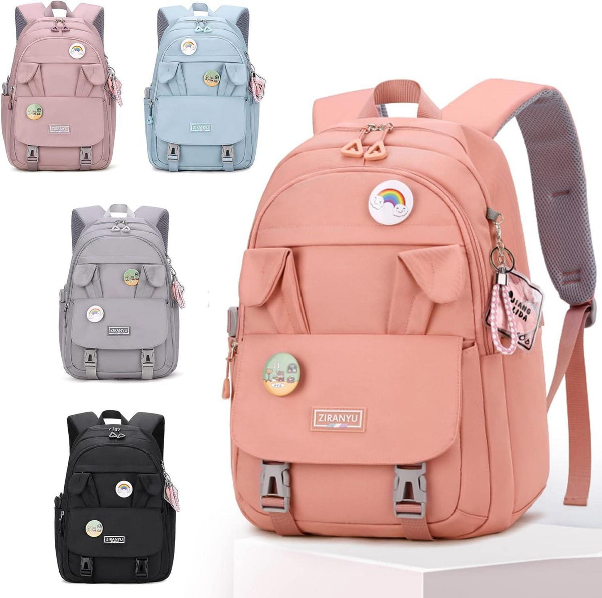 Großer Damen Laptop-Rucksack 15,6 Zoll Anti-Diebstahl Reise College Lila