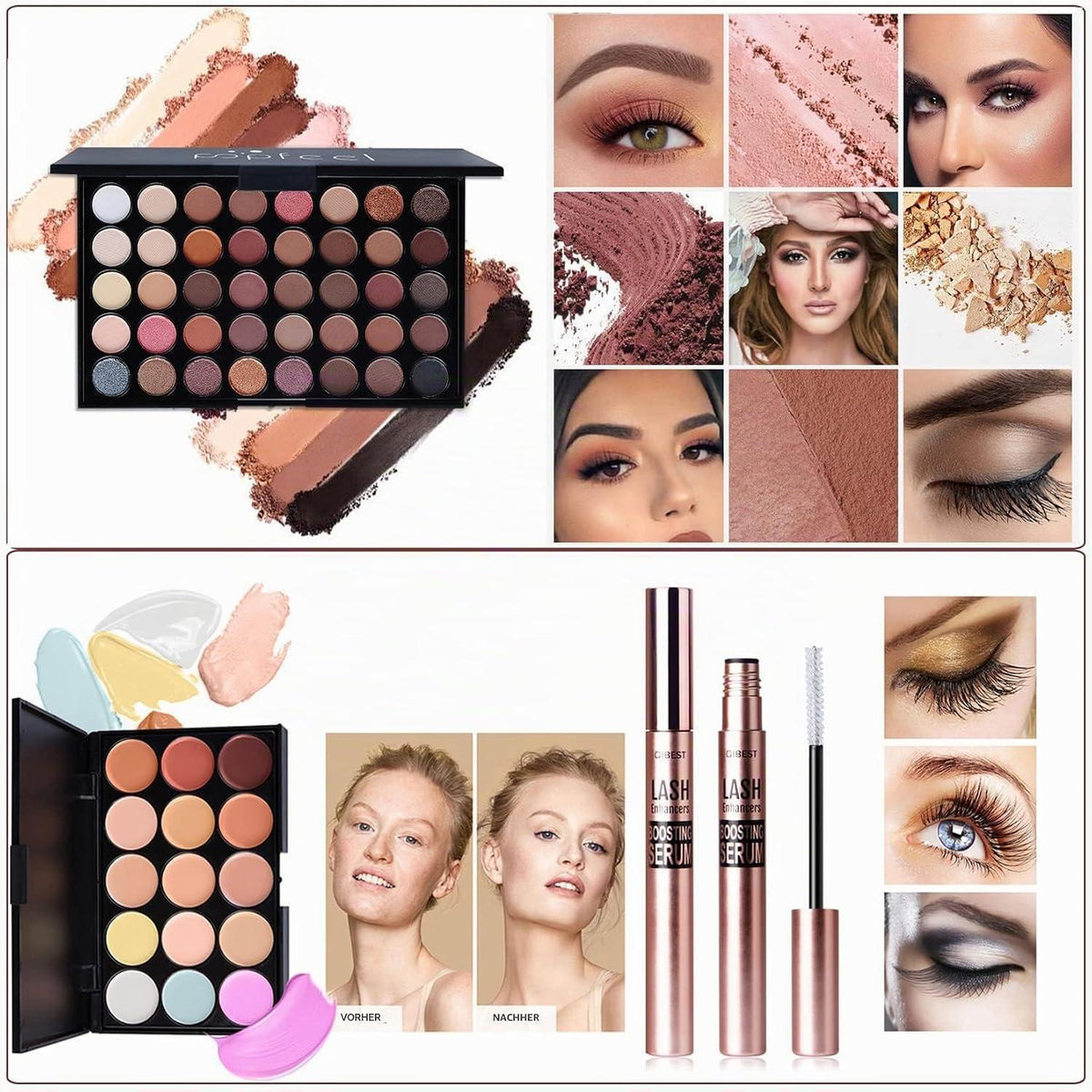 Professionelles Make-up Set 32tlg. – Kosmetik Geschenkset für Frauen