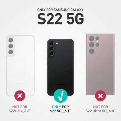 Schutzhülle mit Ständer für Samsung Galaxy S22 5G, Violett