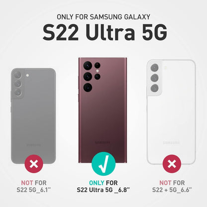 Schutzhülle für Samsung Galaxy S22 Ultra 5G mit Displayschutz Schwarz