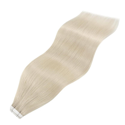 Platinblondes Tape-in Echthaarverlängerung 60cm