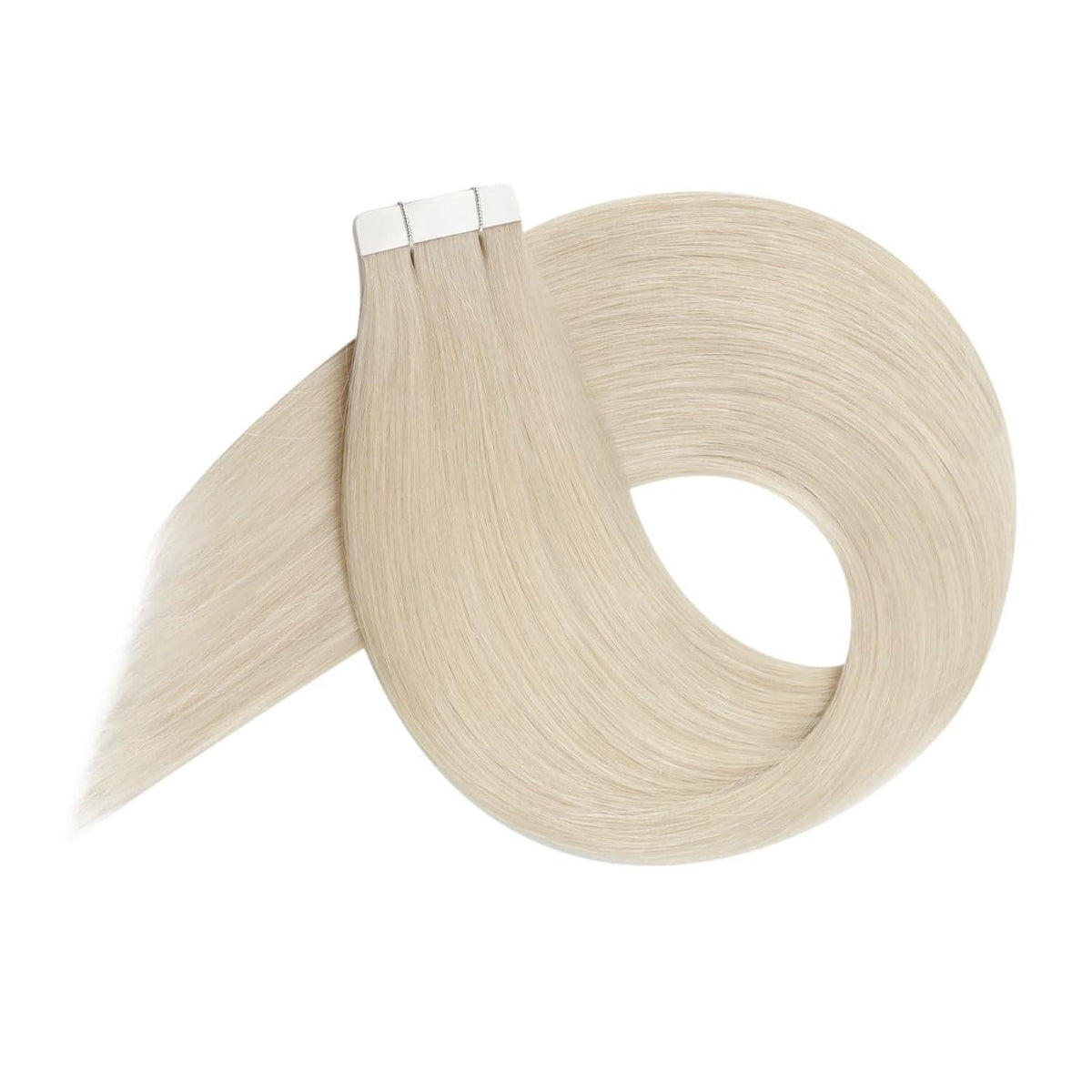 Platinblondes Tape-in Echthaarverlängerung 60cm