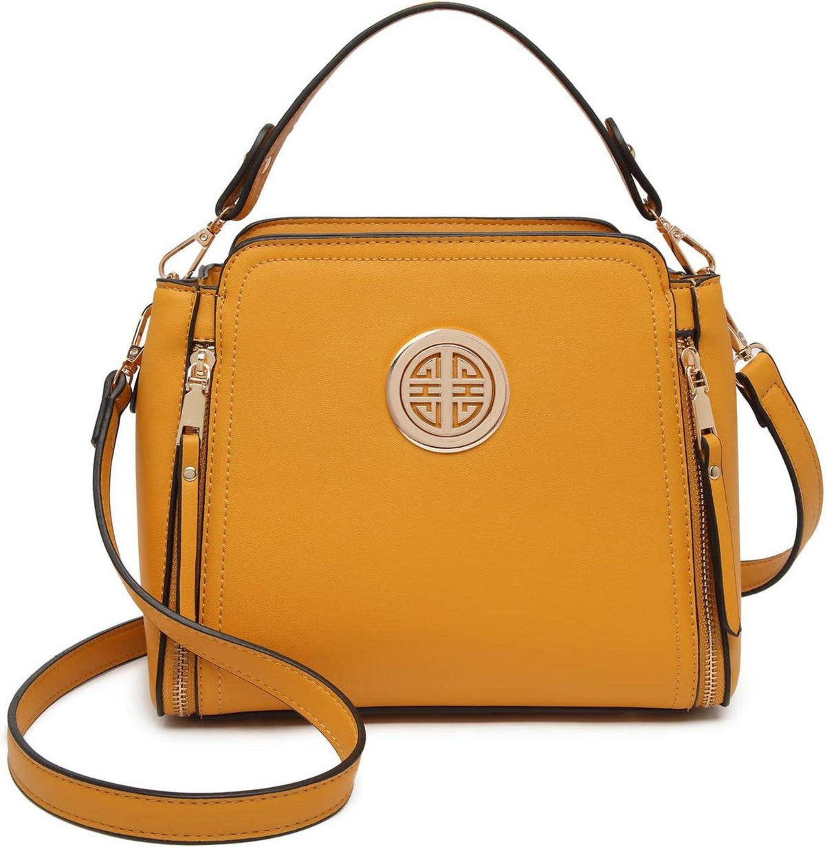 Umhängetasche Damen Schultertasche Crossbody Handtasche Gelb