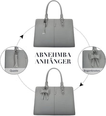 Damen Handtasche Laptoptasche 15,6 Zoll Schultertasche Set