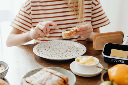 Butterdose mit Holzdeckel für 250g Butter, Bambusdeckel