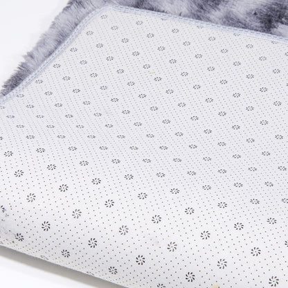 Hochflor Shaggy Teppich 80x160 cm Dunkelgrau Wohnzimmerteppich