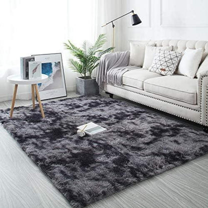 Hochflor Teppich Groß 160x230 cm Flauschiger Weich Wohnzimmer