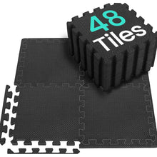 Bodenschutzmatte Fitness Set 48 Puzzlematte rutschfest