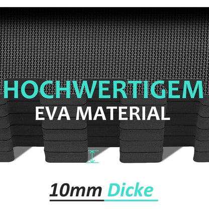 Bodenschutzmatte Fitness Set 48 Puzzlematte rutschfest