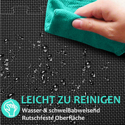 Bodenschutzmatte Fitness Set 48er Puzzlematte Eva Sportmatte, rutschfest, schwarz