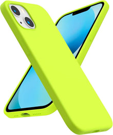 iPhone 13 Hülle Silikon Liquid Soft Rundumschutz Olivgrün