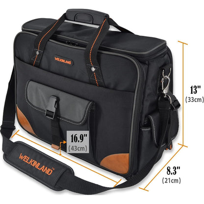 Werkzeugtasche Elektriker 88 Fächer, 17" Laptopfach, robust