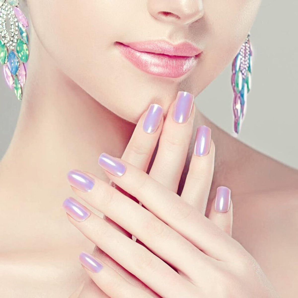 500er Set French Acryl Nageltips mit Kleber – Falsche Nägel