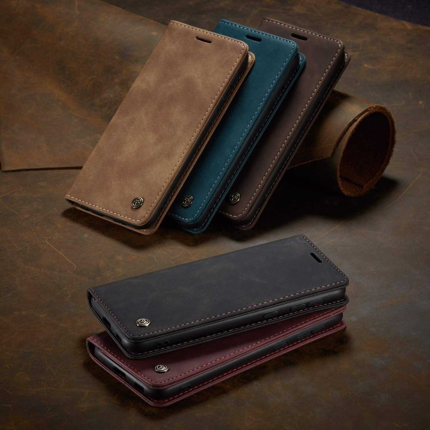 Handyhülle Samsung Galaxy S21 5G Premium Leder Flip Case Magnet
