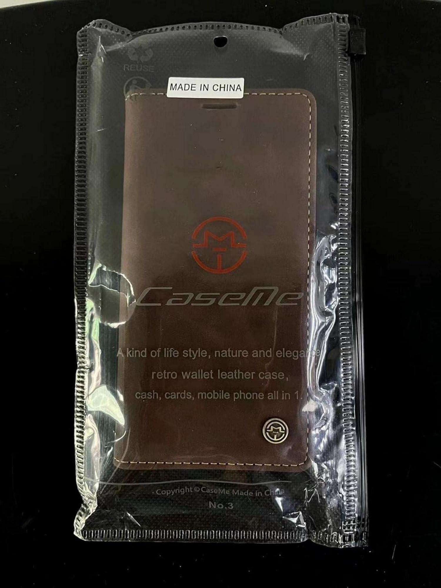 CaseMe Samsung Galaxy S21 5G Hülle Leder Magnet Kartenfach Standfunktion