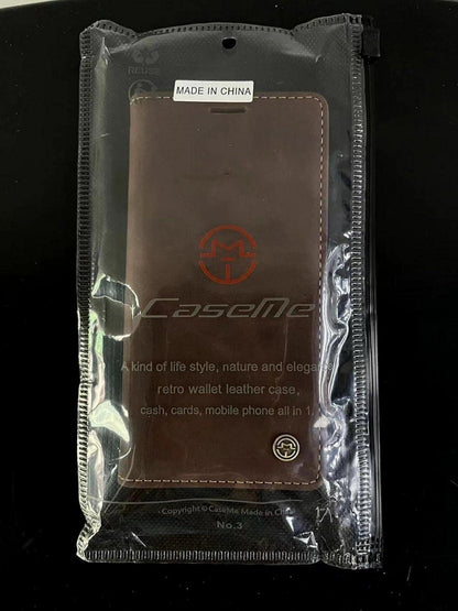 CaseMe Samsung Galaxy S21 5G Hülle Leder Magnet Kartenfach Standfunktion