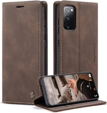 Handyhülle Samsung Galaxy S20 FE 5G/4G Leder Kaffee
