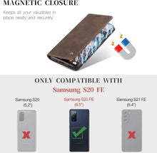 Samsung Galaxy S20 FE 5G/4G CaseMe Leder Flip Hülle Kaffee