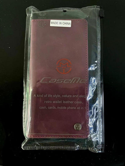 Caseme Samsung Galaxy S21 5G Hülle Leder Klappbar Flip Case Magnet Kartenfach