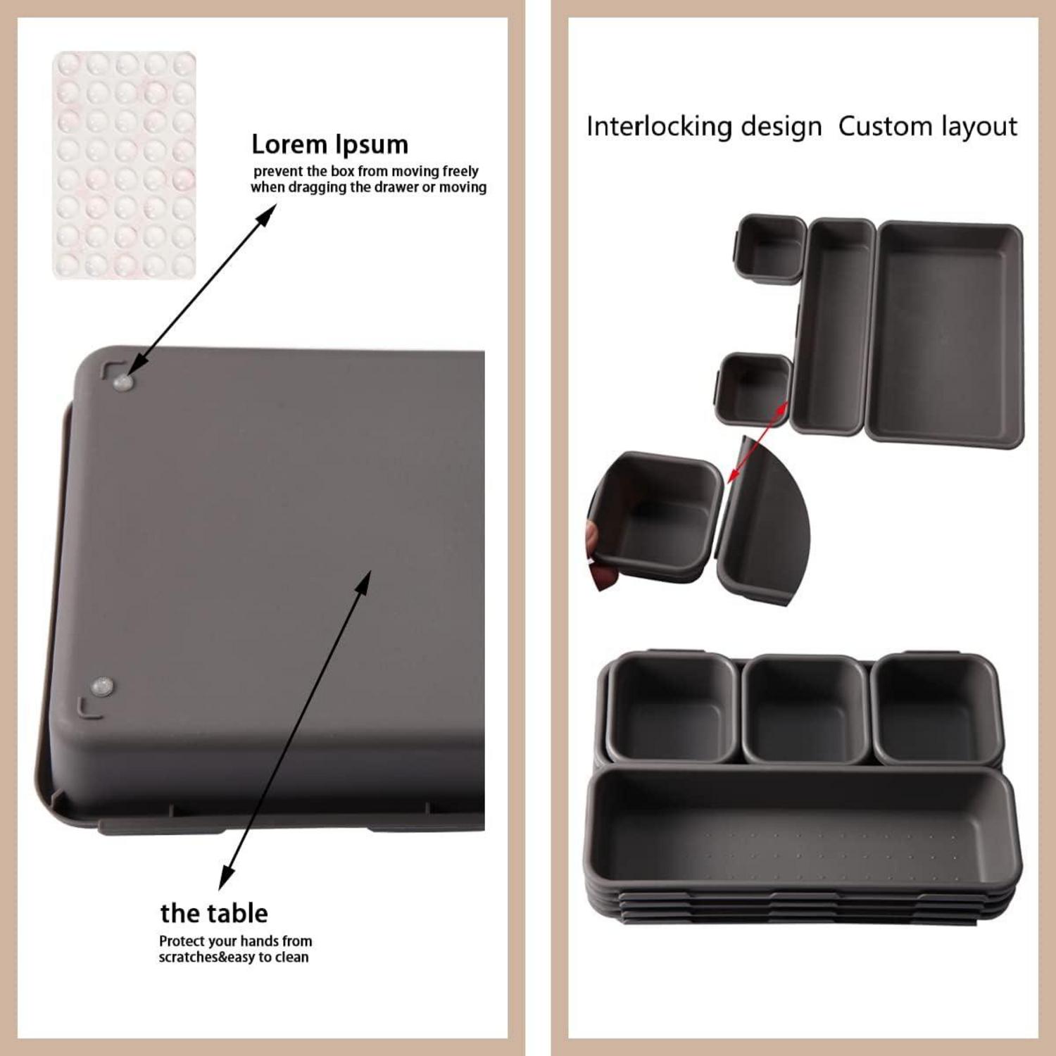 Schubladen Organizer 16 Stk Trennsystem Silikon Anti-Rutsch Kugel