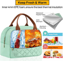 Isolierte Lunchtasche für Männer Frauen, Kühltasche Lunchbox