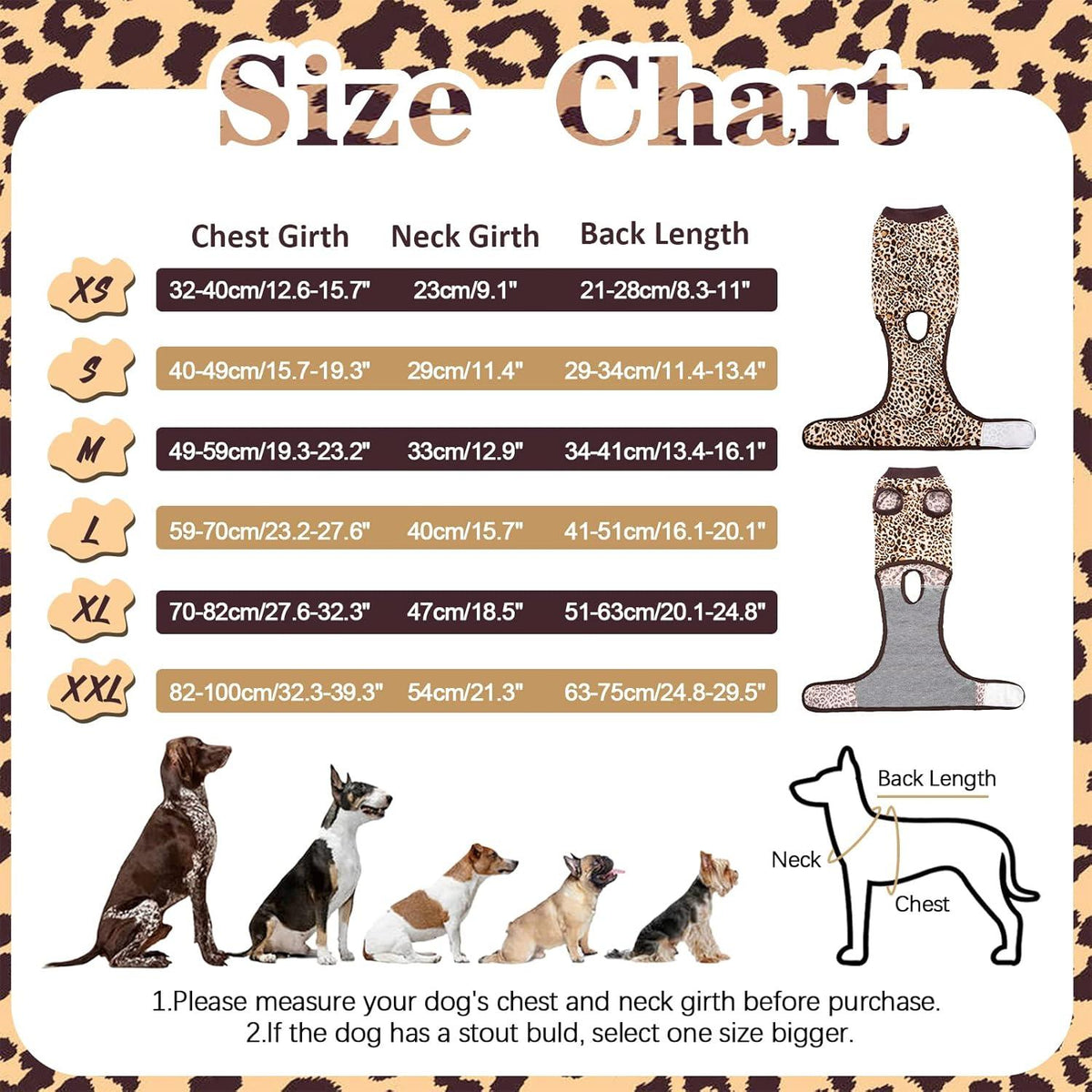 Hundebody OP Katzenbody Kastration Rüde Braun 2XL
