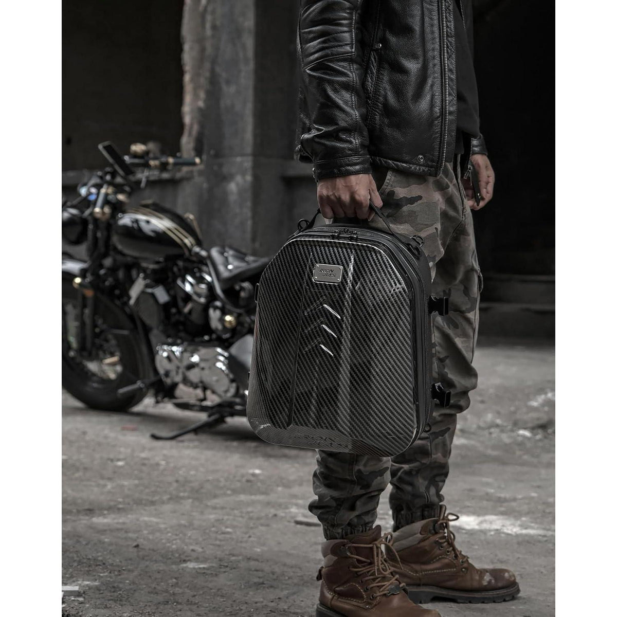 Wasserdichte Motorrad Hecktasche mit ABS Hartschale & Erweiterung