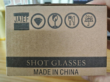 5cl Schnapsgläser aus bleifreiem Glas mit schwerem Boden - 8-teiliges