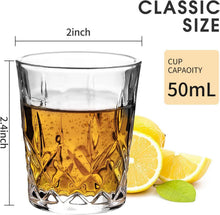 5cl Schnapsgläser aus bleifreiem Glas (8er
