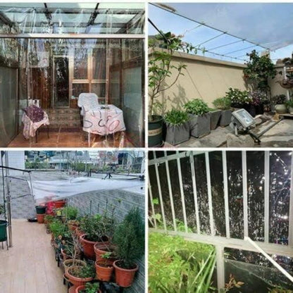 BCBIG Transparente Gartenmöbel Abdeckplane wasserdicht 2x2m